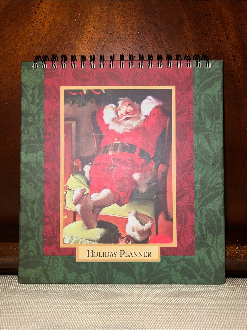 Hallmark Holiday Card and Gift Planner - Beige & White